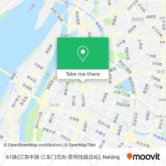 61路(江东中路·江东门北街-景明佳园总站) map