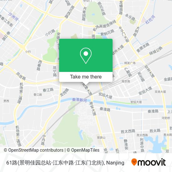61路(景明佳园总站-江东中路·江东门北街) map