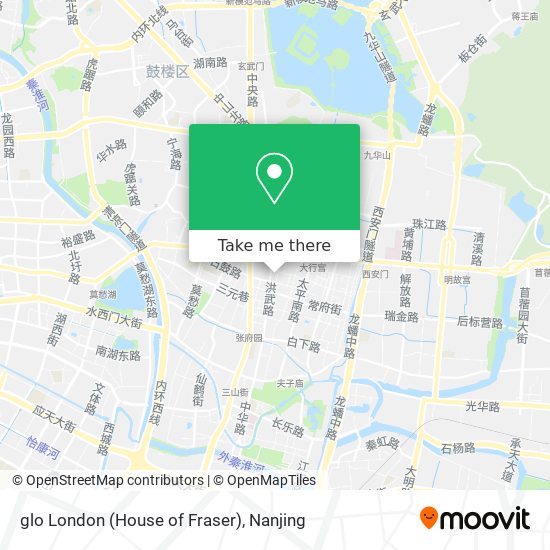 glo London (House of Fraser) map