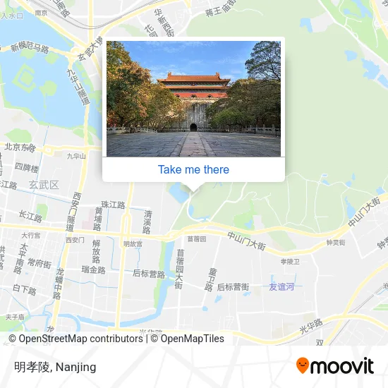 明孝陵 map