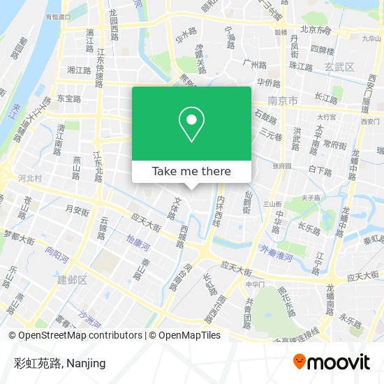 彩虹苑路 map