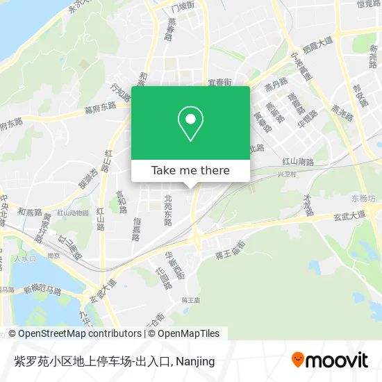 紫罗苑小区地上停车场-出入口 map