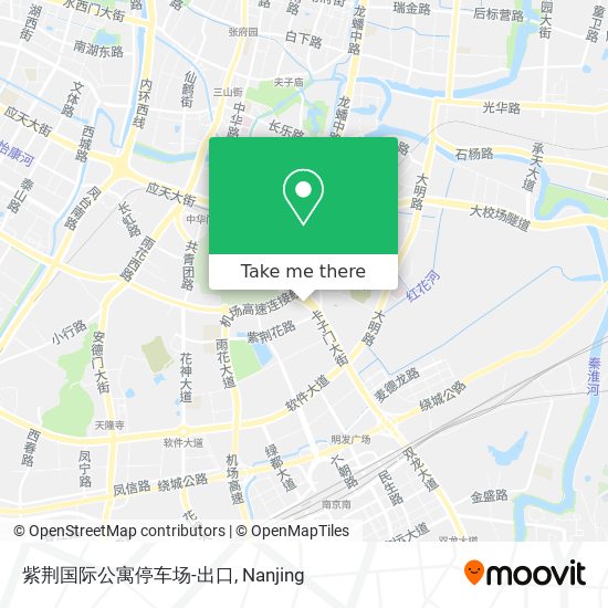 紫荆国际公寓停车场-出口 map