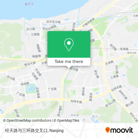 经天路与三环路交叉口 map