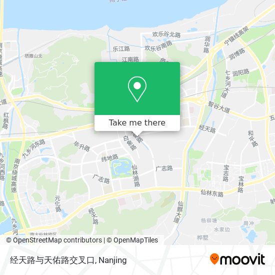 经天路与天佑路交叉口 map