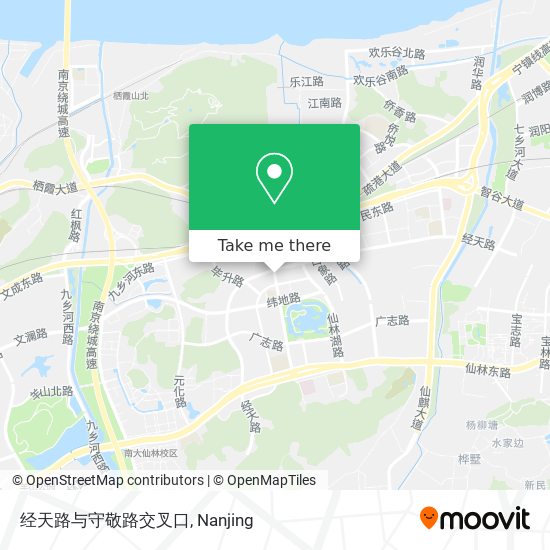 经天路与守敬路交叉口 map