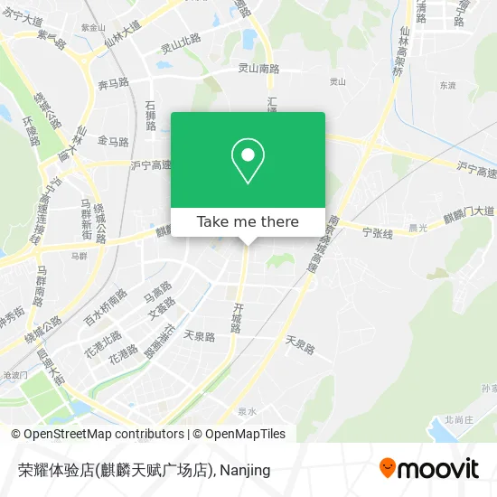 荣耀体验店(麒麟天赋广场店) map