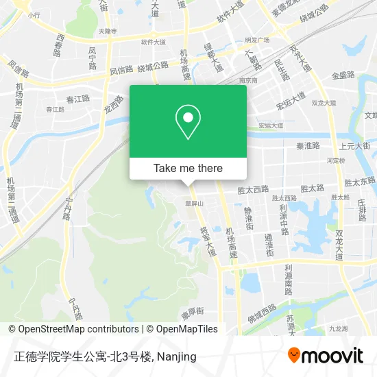 正德学院学生公寓-北3号楼 map