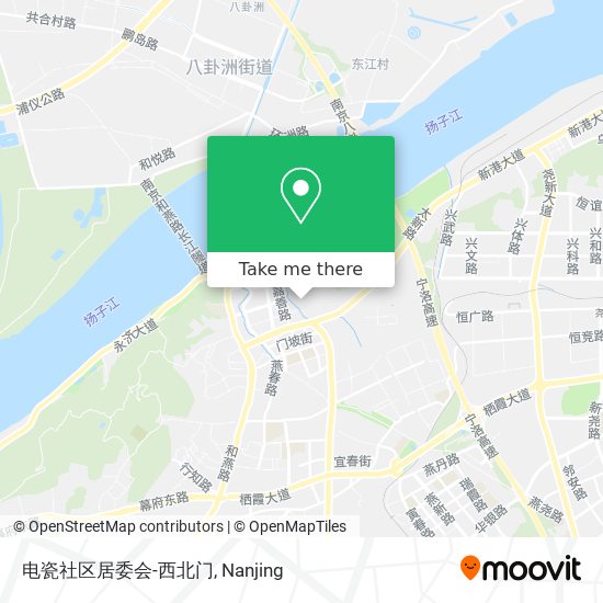电瓷社区居委会-西北门 map