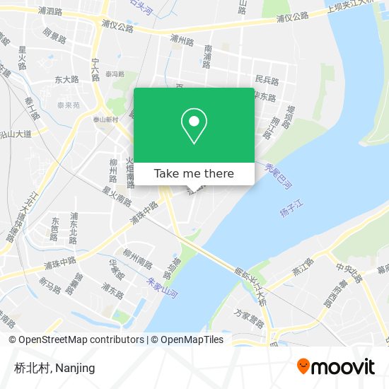 桥北村 map