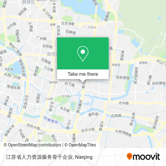 江苏省人力资源服务骨千企业 map
