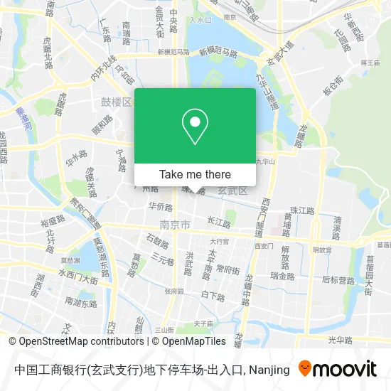 中国工商银行(玄武支行)地下停车场-出入口 map