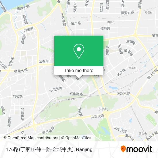 176路(丁家庄-纬一路·金域中央) map