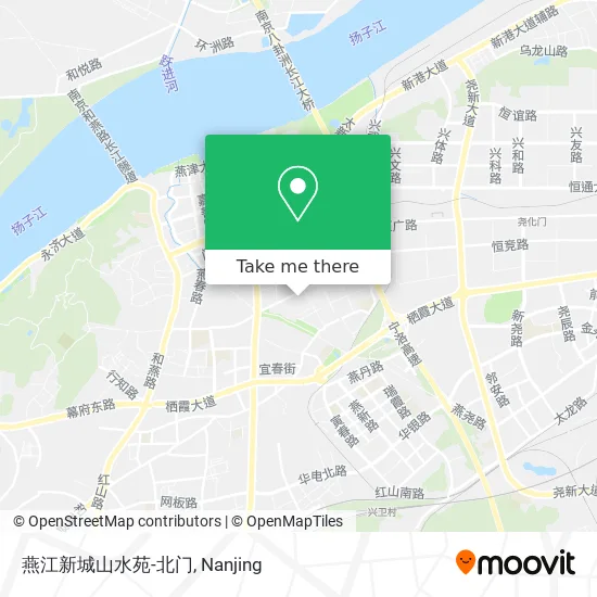 燕江新城山水苑-北门 map