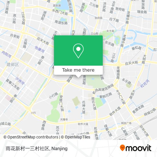 雨花新村一三村社区 map