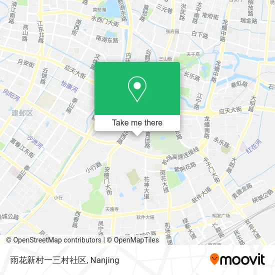 雨花新村一三村社区 map