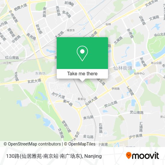 130路(仙居雅苑-南京站·南广场东) map