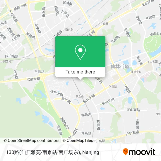 130路(仙居雅苑-南京站·南广场东) map
