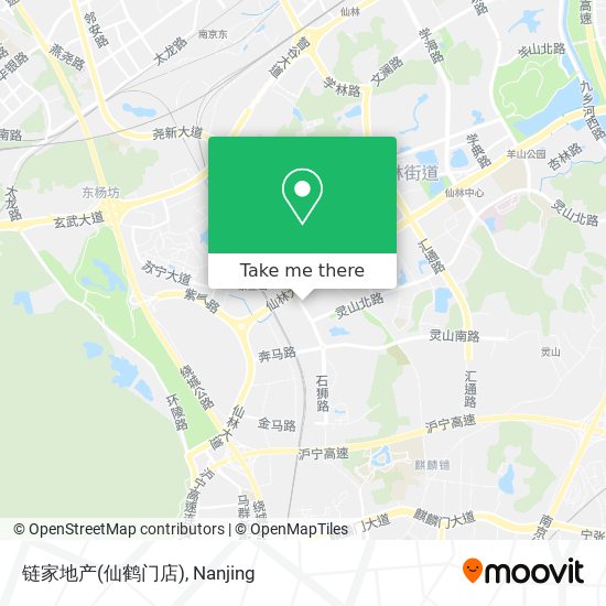 链家地产(仙鹤门店) map