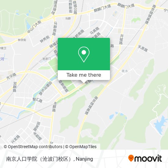 南京人口学院（沧波门校区） map