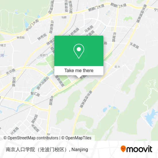 南京人口学院（沧波门校区） map