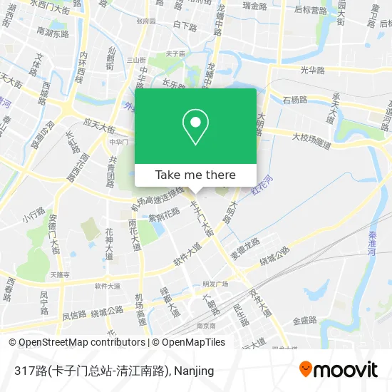 317路(卡子门总站-清江南路) map