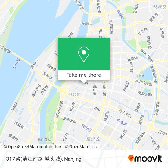 317路(清江南路-城头城) map