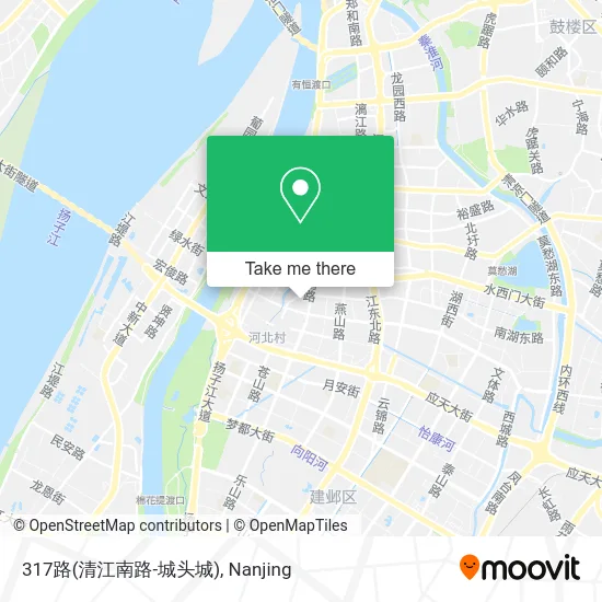 317路(清江南路-城头城) map