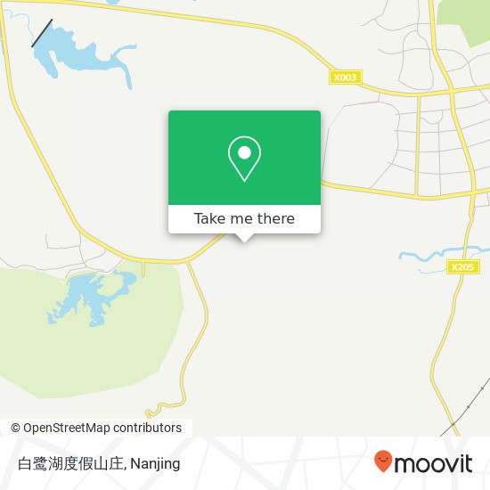 白鹭湖度假山庄 map