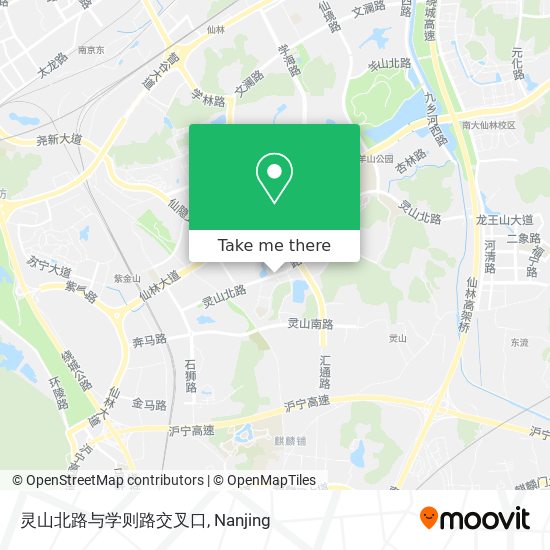 灵山北路与学则路交叉口 map