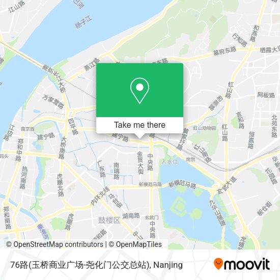 76路(玉桥商业广场-尧化门公交总站) map