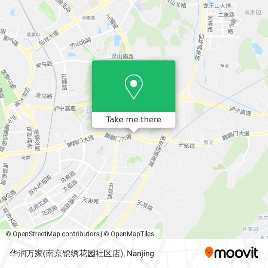 华润万家(南京锦绣花园社区店) map