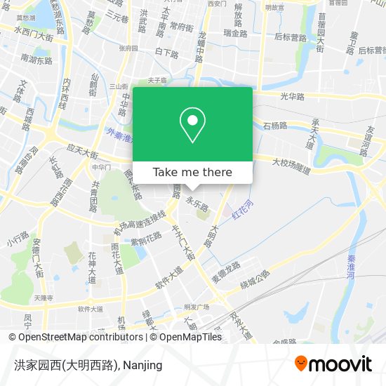 洪家园西(大明西路) map