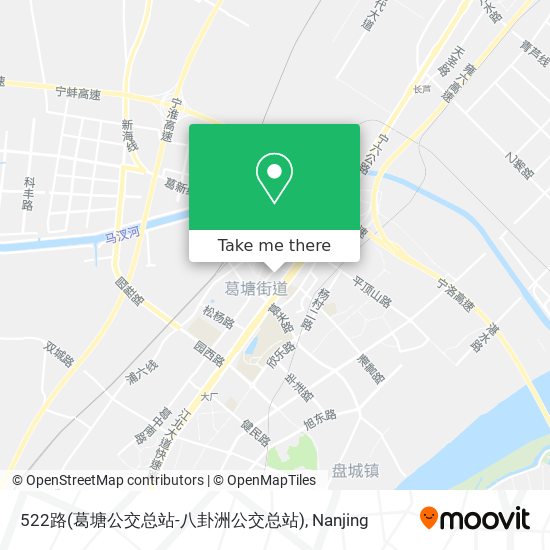 522路(葛塘公交总站-八卦洲公交总站) map