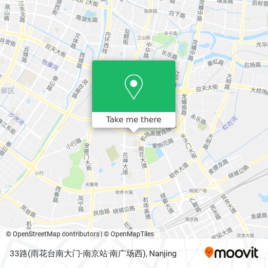 33路(雨花台南大门-南京站·南广场西) map