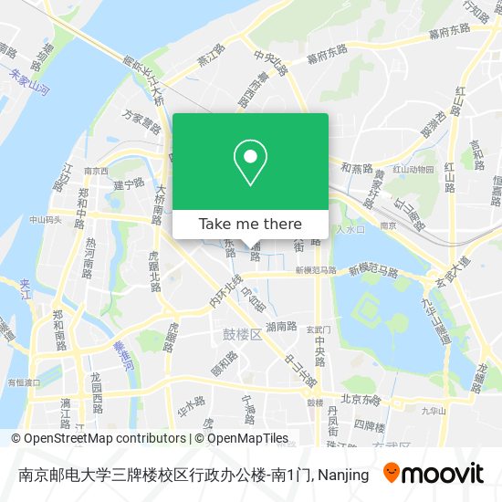 南京邮电大学三牌楼校区行政办公楼-南1门 map