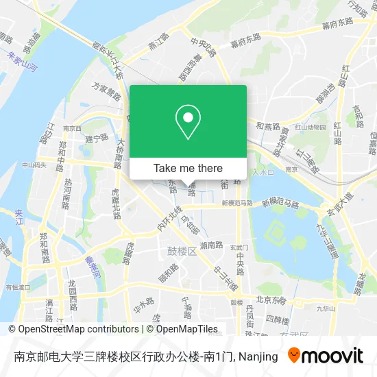 南京邮电大学三牌楼校区行政办公楼-南1门 map