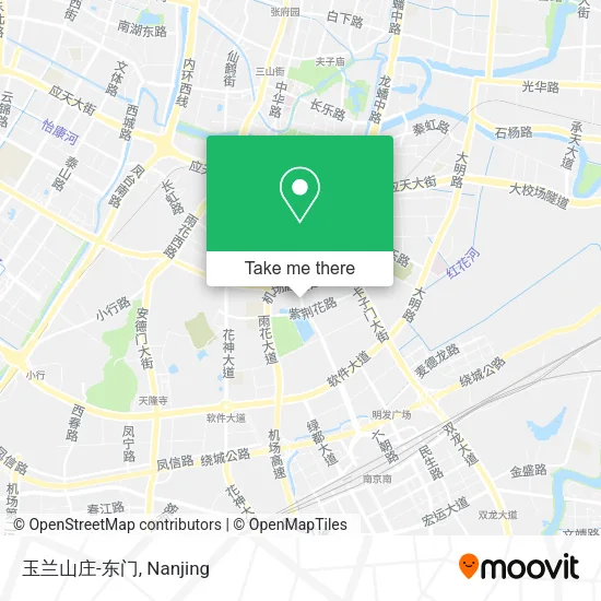 玉兰山庄-东门 map