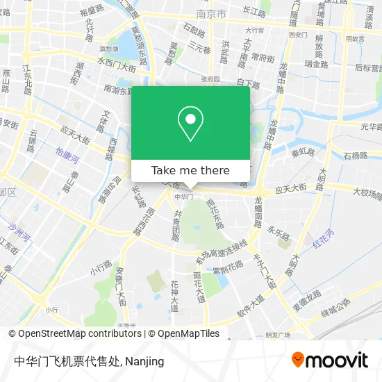 中华门飞机票代售处 map