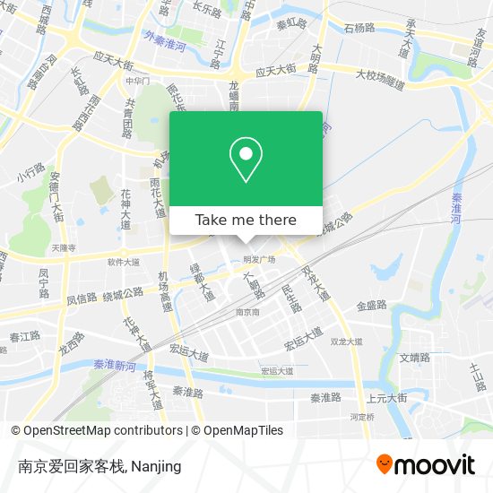 南京爱回家客栈 map