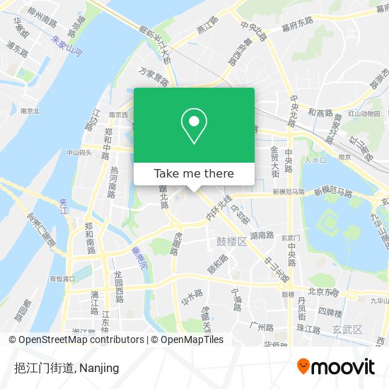 挹江门街道 map