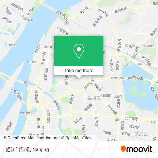 挹江门街道 map