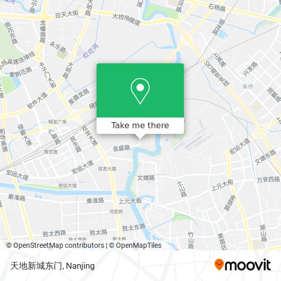 天地新城东门 map