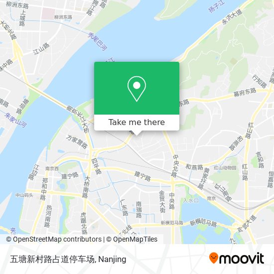 五塘新村路占道停车场 map