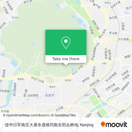 侵华日军南京大屠杀遇难同胞东郊丛葬地 map
