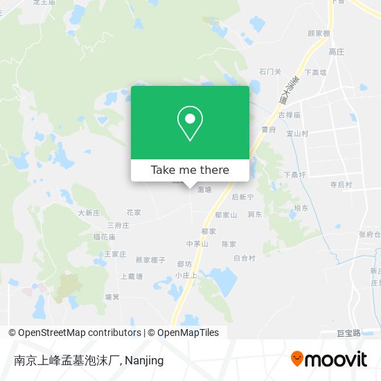 南京上峰孟墓泡沫厂 map