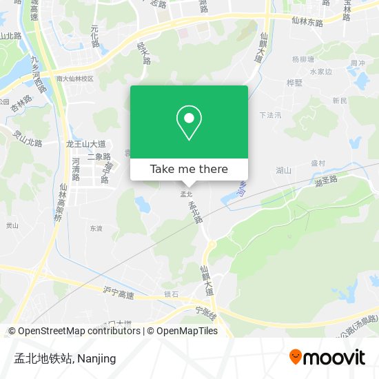 孟北地铁站 map