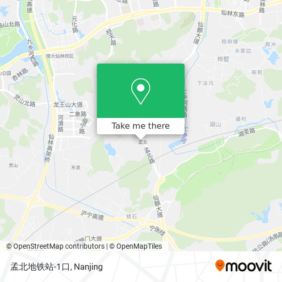 孟北地铁站-1口 map