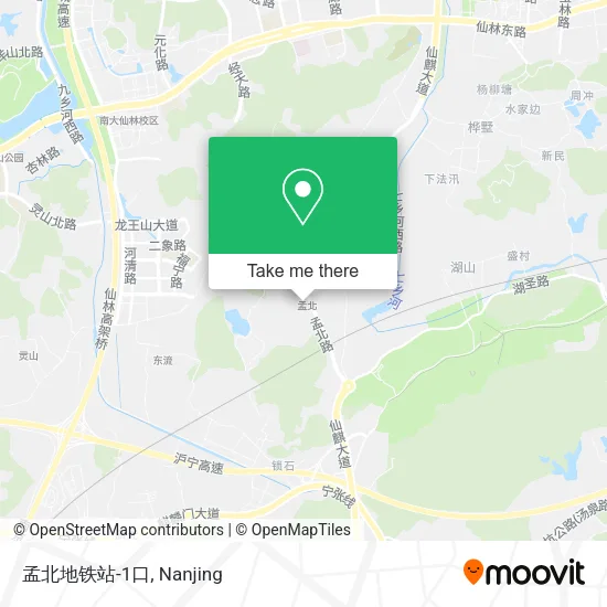 孟北地铁站-1口 map