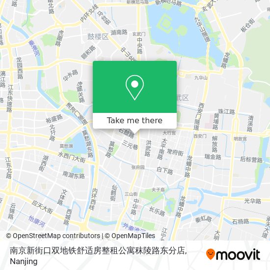 南京新街口双地铁舒适房整租公寓秣陵路东分店 map